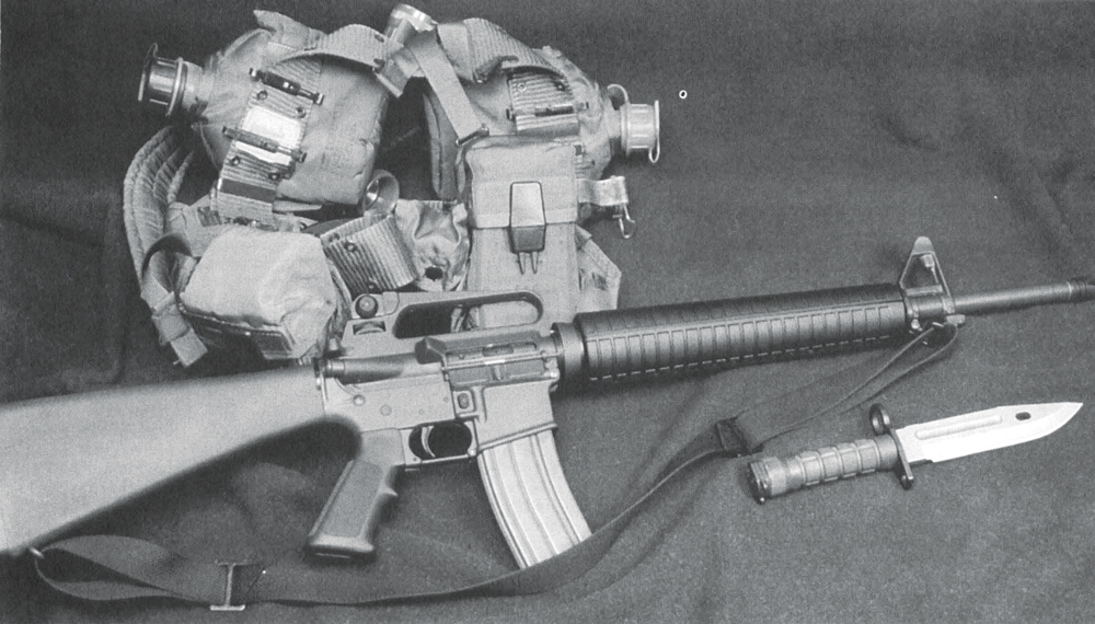 1-ar The M16-series rifles have served the U.S. military, law enforcement and sportsman with distinction for nearly 40 years. They have become the world’s standard for comparison. Here is the latest, the M16A2 assault rifle.