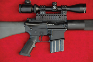One of the (many) beauties of the AR platform is the almost endless variety of configurations that are possible. For example, a 5.56mm plinker or target model can quickly and inexpensively be converted to a great hunting gun by simply swapping out the uppers, producing a rifle similar to this K8-MAG in .25 WSSM.