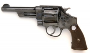 The .38-44 Heavy Duty was designed for serious police work and fired a special heavy-duty .38 Special loads that came close to equaling the .357 Magnum. PHOTOS BY JAMES WALTERS AND BUTCH SIMPSON