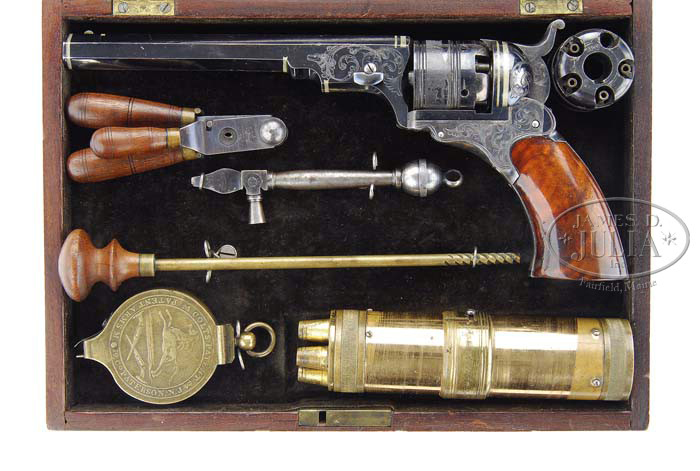 2 Paterson Belt Model Percussion Revolver. Est: $275000-$500000.