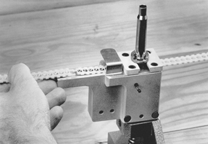 The RCBS APS primer feeder uses plastic strips instead of the conventional stacking tube, reducing the hazard of sympathetic detonation. (Photo courtesy RCBS.)