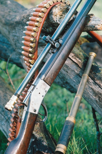 Sharps6-P19A Many Sharps collectors believe that the tooling for the Model 1875 was modified for the later production of the hammerless Model 1878 Sharps Borchardt rifle. Original shown here with a new-made Leatherwood Hi-Lux Optics “Wm. Malcolm” telescopic rifle sight.