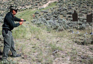 El-Presidente-013 I like the over the slide method of closing the pistol. I do it in the same movement as bringing the pistol back up to fire. I was taught to do it that way and it is a habit that is still with me.
