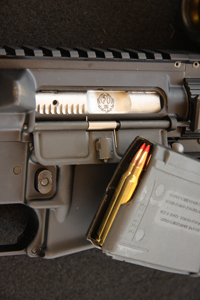 RugerSR556-2 The SR556 comes with Magpul PMags, and they feed everything .223/5.56 I could lay hands on.