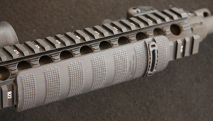 RugerSR556-5 Troy rail covers, for those who do not like the feel of cold aluminum in their hands while shooting. Or hot aluminum, for that matter.