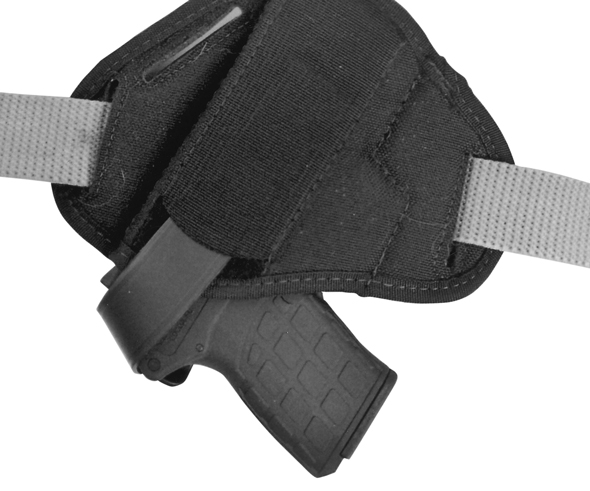 Keltec_6bwLeadB590 The PF-9 in a Blackhawk! size 4 nylon pancake holster. The pancake is the most comfortable and concealable holster style ever designed.