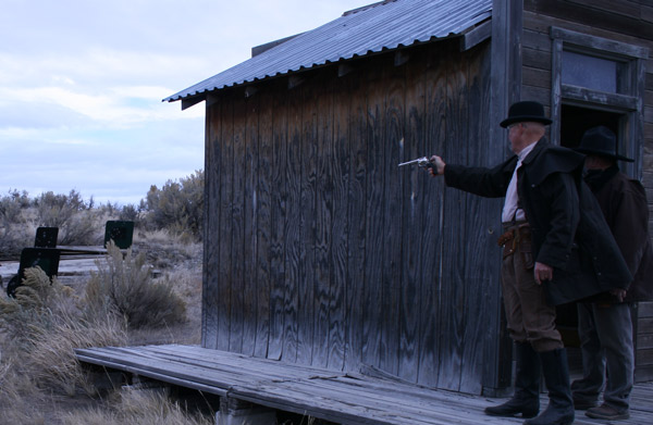 Authenticity plays a large role in Cowboy Action Shooting, with competitions held in Old West settings and competitors donning the garb of the day.