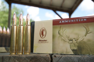 280Ackley-7 Nosler is one company factory producing .280 Ackley Ammo. The 140-gr. AccuBond ammunition from Nosler Custom is not cheap, but if you don’t have time to reload it is a superb performer.