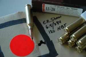 E R Shaw Rifle Target practice with an E.R. Shaw rifle.