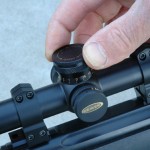 Most scope dials have 1/4-minute “clicks.” Now popular: graduations to match bullet arcs to distance.