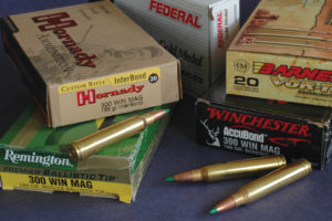 With a 180-grain bullet at 3,100 fps, the popular .300 Win. Mag. shoots very flat and drives bullets deep.