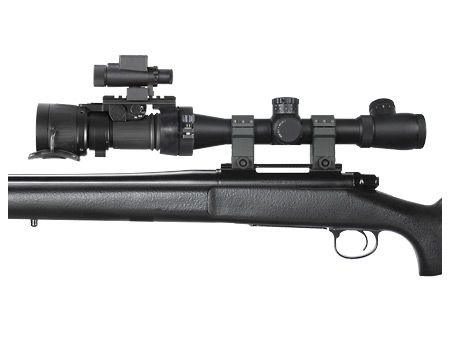 ATN Night Vision mounts in front of your day scope.