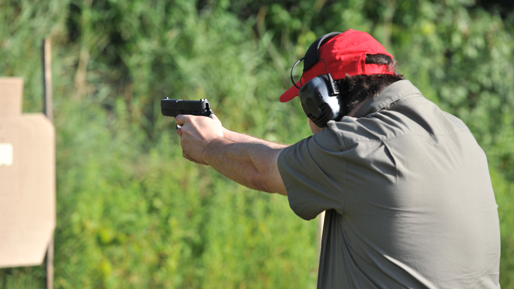 If escape is not an option, fall back on your concealed carry sidearm and training. 