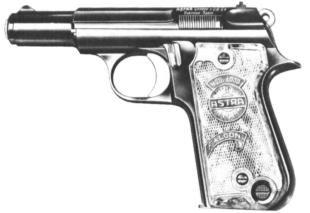 Astra M-600, in 9mm Parabellum, is a development of the M-400 in 9mm Largo. The M-600 was supplied in quantity to the German government during WW II.