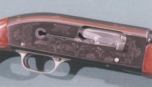 Autoloaders-5 The Winchester Model 59 was especially designed for the uplands at 6-1/2 pounds in 12 gauge but never really caught on with hunters. The gun was revolutionary in that it used a lightweight barrel that was a steel liner wrapped in fiberglass, and it was the first American-made gun to use screw-in choke tubes, later known as “Winchokes.”