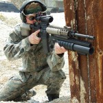 The Bates and Dittus AR 37mm Launcher.
