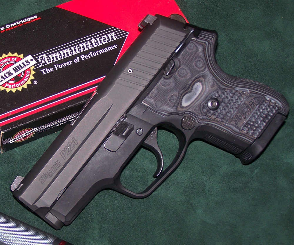 One gun chambered for the .40 S&W is the Sig Sauer P224, a compact little pistol that makes a superb defensive tool.