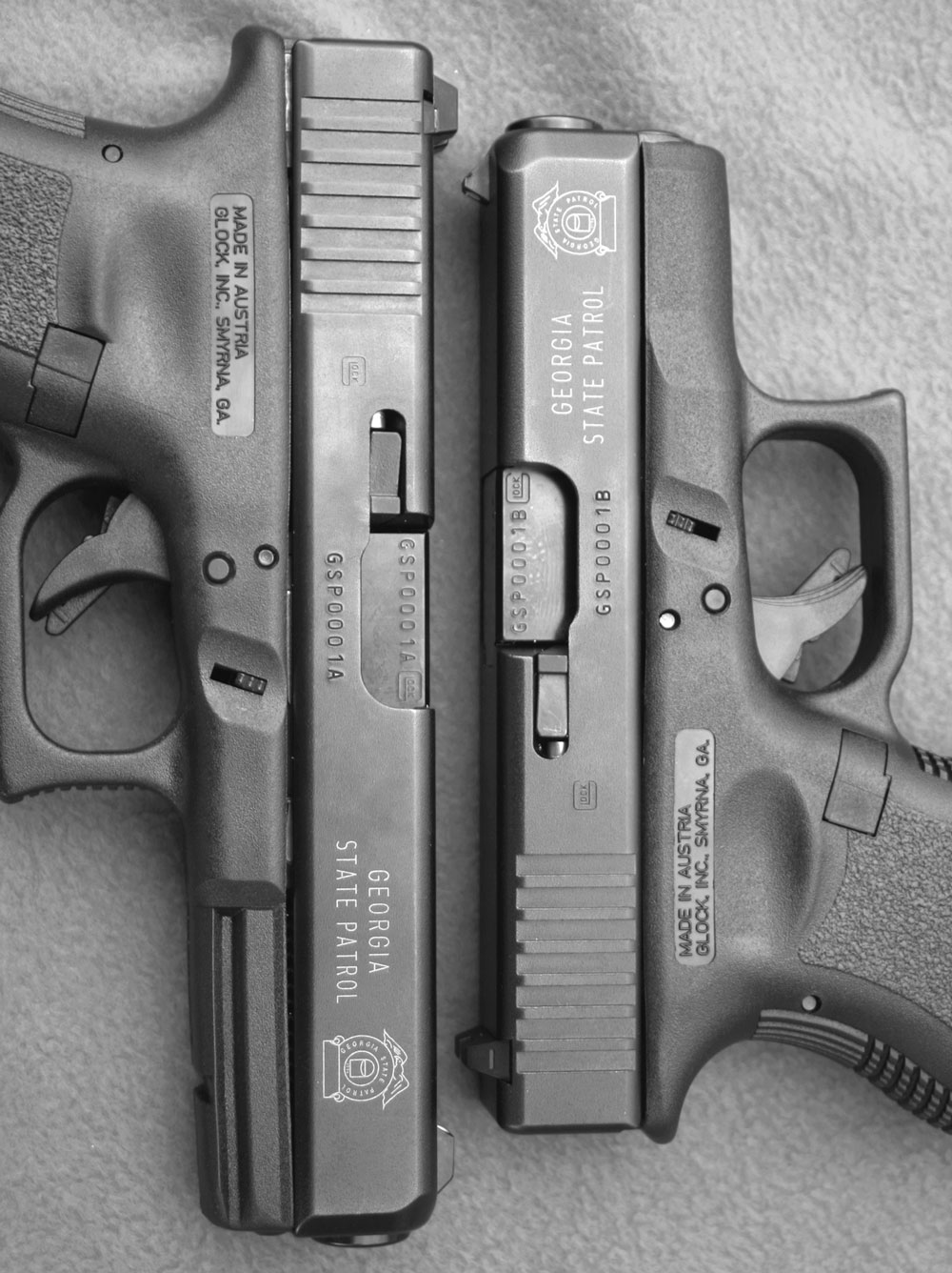 pair of Glocks in 45 GAP. pair of Glocks in 45 GAP.