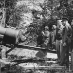 General Dwight D. Eisenhower, in Normandy with troops and a mighty 155mm cannon, as it appeared in 'LIFE" magazine a while back.