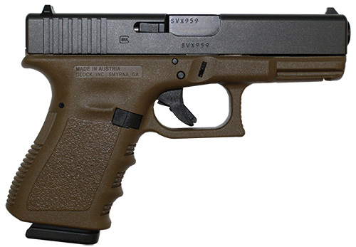 G23-Gen3-Flat-Dark-Earth This Glock Gen3 in Flat Dark Earth is offered by Lipsey's. There are also Gen4 Glocks in the same color.