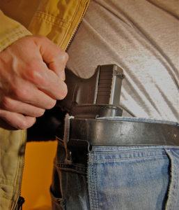 Experiment mounting the holster inside the waistband between the 4 o’clock and 3 o’clock positions (for lefties try the area from 9 to 8 o’clock spots) in order to determine what works best for your comfort.