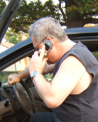 Hurricane Disaster Phone Using a phone after a hurricane disaster