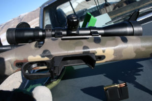 Magazine well for sniper rifle The fitted magazine well.