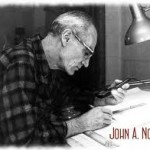 Bullet genius John Nosler at his drafting table.