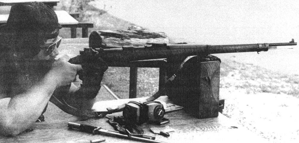 Mauser-4 A composite “Kar.98b,” made in 8mm to approximate the interwar German specification, bearing parts from at least six countries, but primarily comprising a Greek-issue FN 24/30 action, German M1936 “Olympic” target barrel and Argentine stock, with fittings from Turkey, Austria and elsewhere. Shoots well.