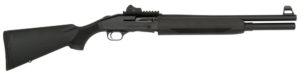 Mossberg930SPX The 8-shot SPX version of the Mossberg 930 Tactical, in addition to the extended magazine tube, features a standard style stock, tall AR-15-style sights with a red light gathering front sight tube, fully adjustable rear sight and a section of picatinny rail on top of the receiver for mounting optical sights.