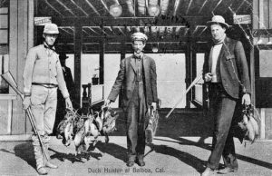 Market duck hunters from the 1920. The long shot filled bags and stocked restaurants--all without "hyper-velocity maximum payload" shells.