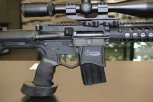 The trigger assembly is the most important part of the gun according to Ortiz. He uses a Giessele two-stage trigger on his custom AR-15 rifles.