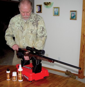 RifleShootingMyths-6 It’s always good to clean your gun and keep it in top-notch shape. For shooting consistency, though, it’s best to foul the bore by sending a shot down the barrel prior to heading out on a hunt. Why? Typically the first shot from a clean bore will impact in a different spot than the follow-up shots. This was the case in the photo below, with the clean bore round printing high and to the left.