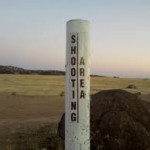 Shooting Area sign