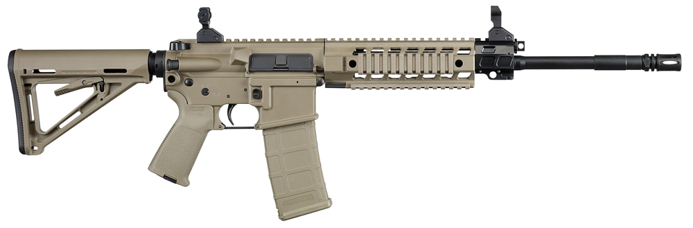 The Sig 516 Patrol Rifle comes in a standard black model, but is also available in Flat Dark Earth (FDE) and a black/Olive Drab (OD) Green version. Beyond the colors, each model boasts many of the same features.