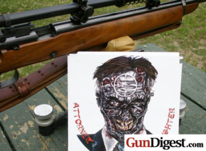 Leatherwood Sniper Scope vs Zombie Target Zombie target and sniper scope results