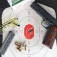 Cleaning the half scale B34 target at 10 yards was an easy task. One notable advantage to a Model 1911 chambered in 9mm is much less recoil than a .45-caliber model.