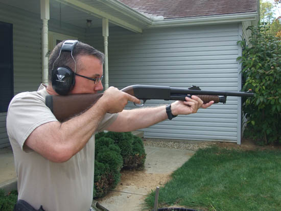 Survival Shotgun Scott Wagner with a survival shotgun