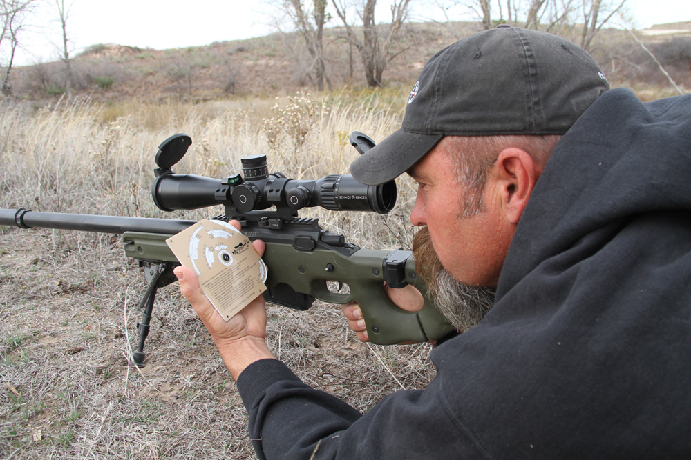 Whiz-Wheel-Todd-Hodnett-1000 Todd Hodnett developed the Accuracy 1st Whiz Wheel, which allows the precision rifleman to make scope adjustments fast, without the use of electronics that can fail under field conditions.