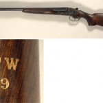 Williams' initials and uniform number are stamped in gold on the underside of the butt stock.
