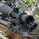 The Leatherwood ART M-1200 scope autoranges and adjusts for bullet drop for targets from 250 to 1200 yards.
