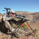 To take advantage of the long range capabilities of this cartridge you need a super-solid rest, like that provided with these BogPod tripod shooting sticks.